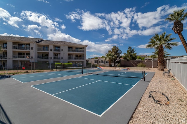 view of tennis court