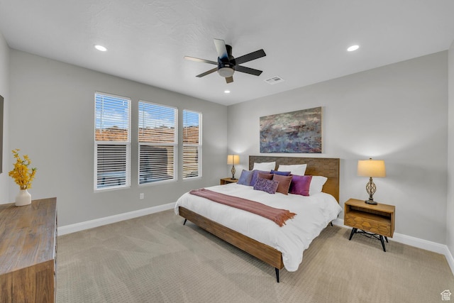 1439 N Arena Roja Dr, Washington, UT 84780 - carpeted bedroom with ceiling fan