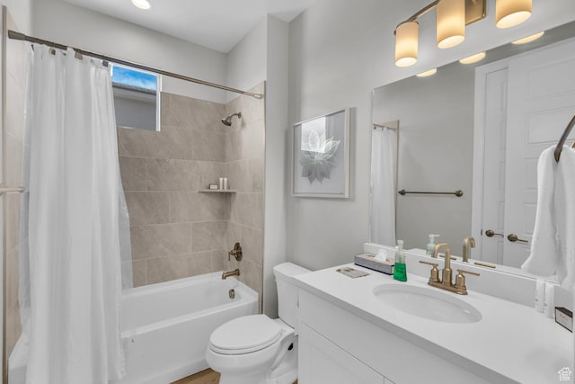 1439 N Arena Roja Dr, Washington, UT 84780 - full bathroom with vanity, toilet, and shower / bath combo