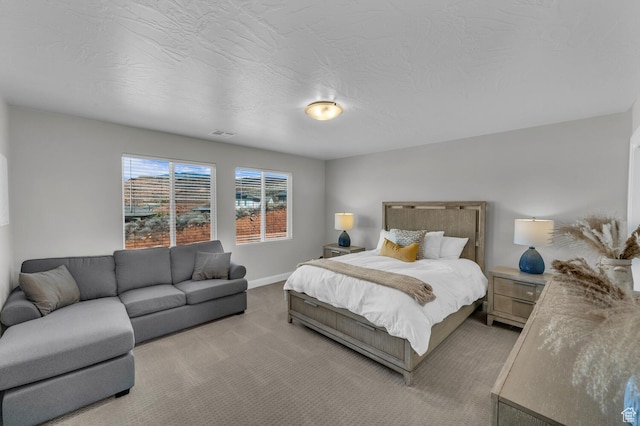 1439 N Arena Roja Dr, Washington, UT 84780 - bedroom with light carpet and a textured ceiling
