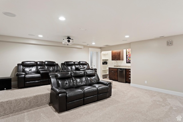1407 N Mountain Rd, Ogden, UT 84404 - view of carpeted cinema room