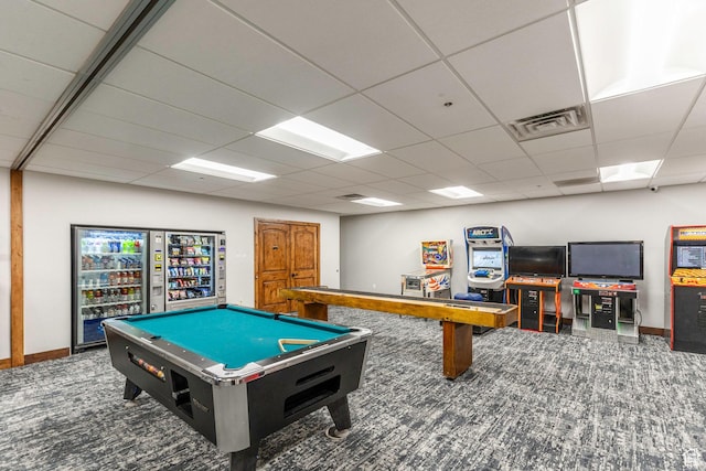 2669 Canyons Resort Dr Unit 101, Park City, UT 84098 - game room with a paneled ceiling and carpet flooring