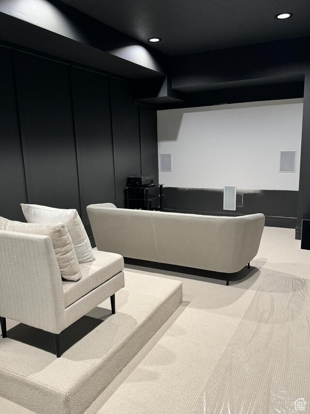 994 W Union Bench Dr S, Mapleton, UT 84664 - cinema room with carpet and recessed lighting