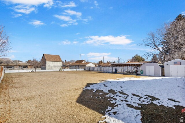 440 W Cottonwood Ln, Ferron, UT 84523 - view of yard featuring a storage unit