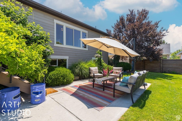 1679 N 4400 W, Plain City, UT 84404 - view of patio / terrace featuring an outdoor living space
