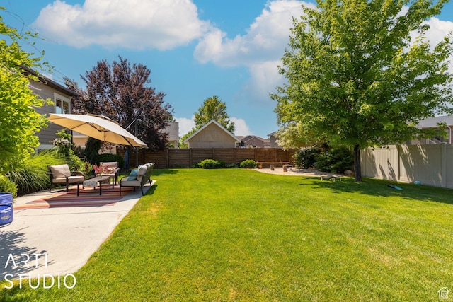 1679 N 4400 W, Plain City, UT 84404 - view of yard with a patio and outdoor lounge area