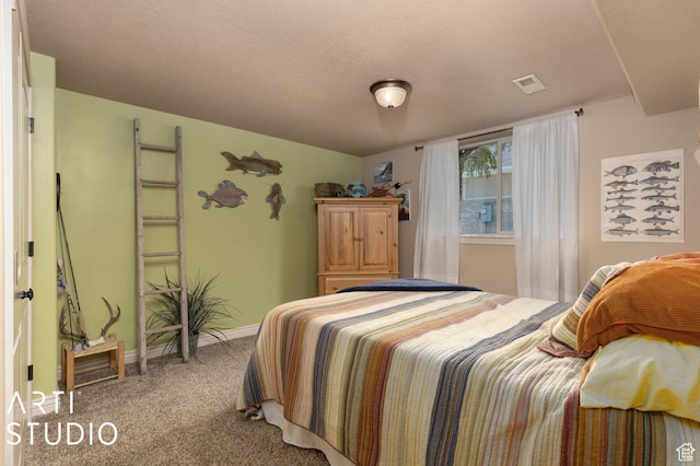 1679 N 4400 W, Plain City, UT 84404 - carpeted bedroom featuring a textured ceiling