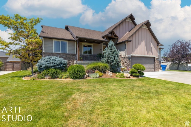 1679 N 4400 W, Plain City, UT 84404 - craftsman inspired home with a garage and a front yard