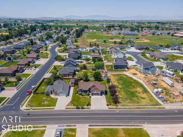 1679 N 4400 W, Plain City, UT 84404 - birds eye view of property featuring a mountain view