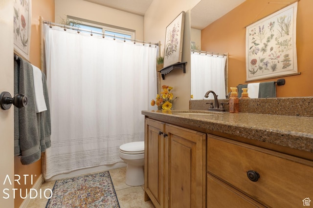 1679 N 4400 W, Plain City, UT 84404 - bathroom with vanity, tile patterned floors, and toilet