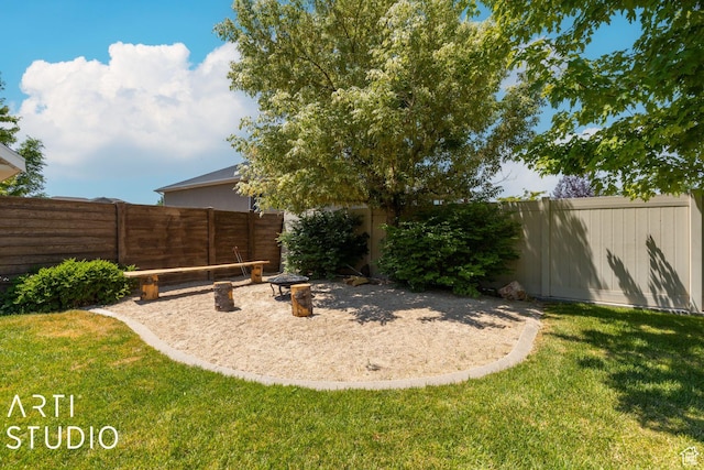 1679 N 4400 W, Plain City, UT 84404 - view of yard featuring a fire pit