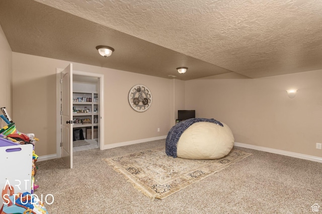 1679 N 4400 W, Plain City, UT 84404 - rec room with carpet floors and a textured ceiling