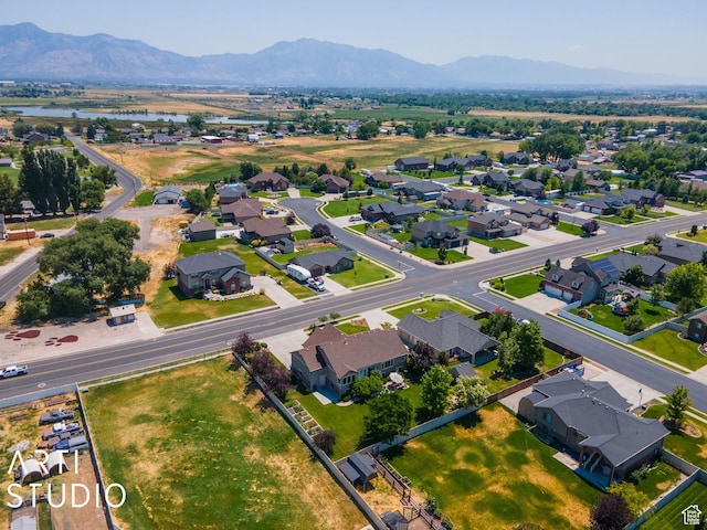 1679 N 4400 W, Plain City, UT 84404 - drone / aerial view featuring a mountain view