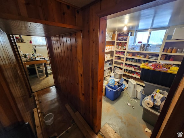 view of storage area