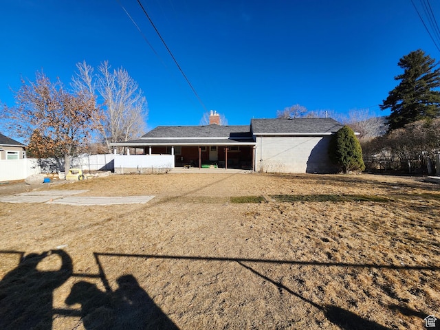 view of front of house featuring a patio area