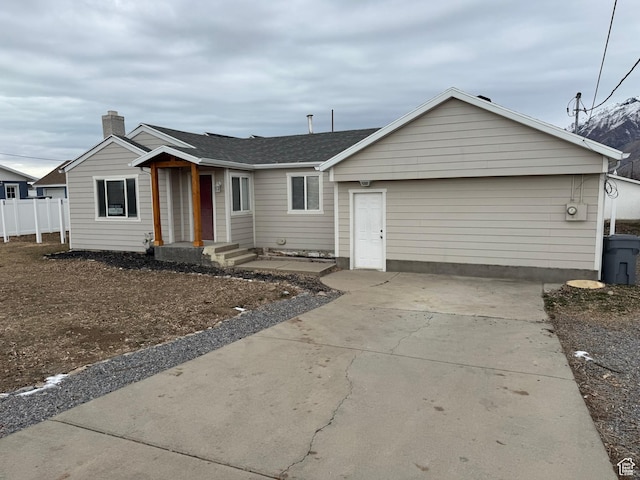 ranch-style house with a garage