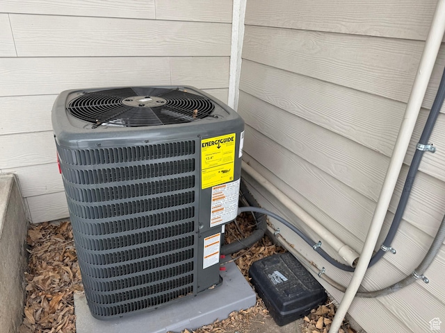exterior details featuring central AC unit