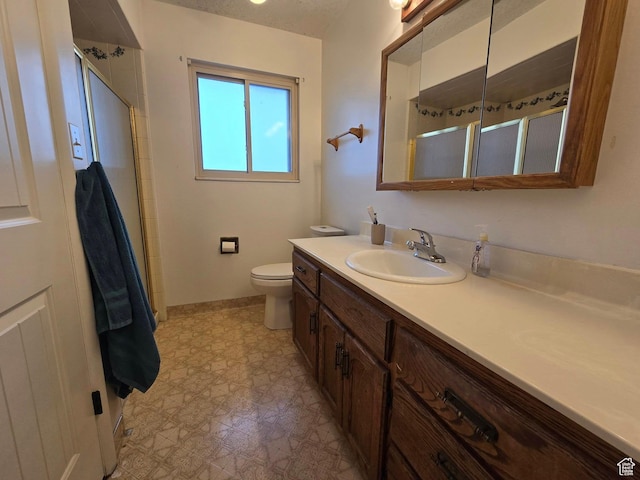 4556 W 4950 S, Hooper, UT 84315 - full bathroom with toilet, a stall shower, vanity, and baseboards