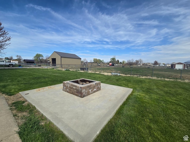 4556 W 4950 S, Hooper, UT 84315 - view of yard with fence and a fire pit