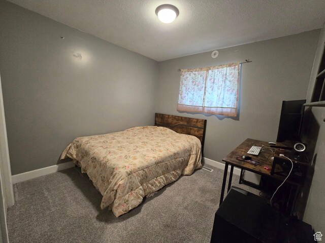 4556 W 4950 S, Hooper, UT 84315 - carpeted bedroom with baseboards and a textured ceiling