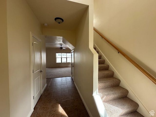 6751 S Sienna Park Ln, Midvale, UT 84047 - staircase with tile patterned floors