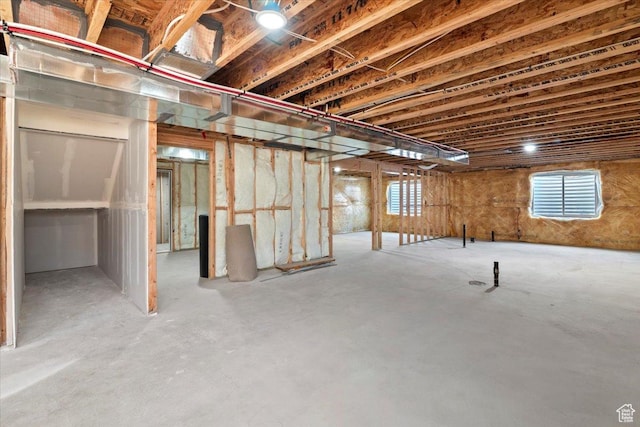 view of basement