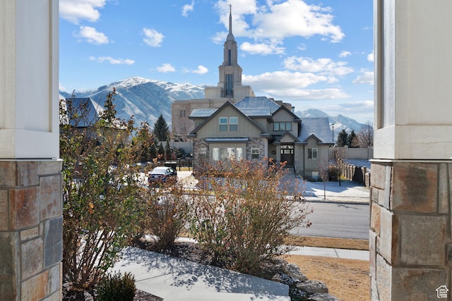 1002 W Temple Rim Ln, Payson, UT 84651 - exterior space with a mountain view