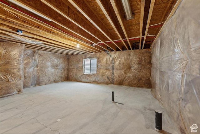 view of basement