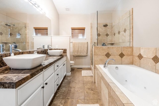 3942 View Pointe Dr, Park City, UT 84098 - full bathroom with toilet, vanity, and shower with separate bathtub