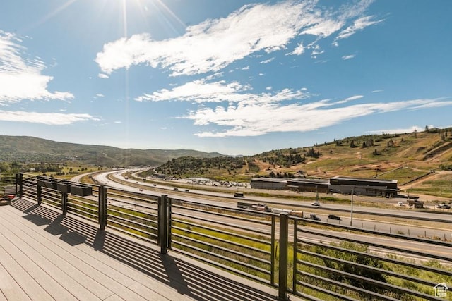 3942 View Pointe Dr, Park City, UT 84098 - wooden terrace with a mountain view