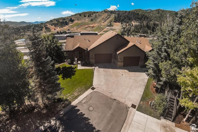 3942 View Pointe Dr, Park City, UT 84098 - drone / aerial view featuring a mountain view