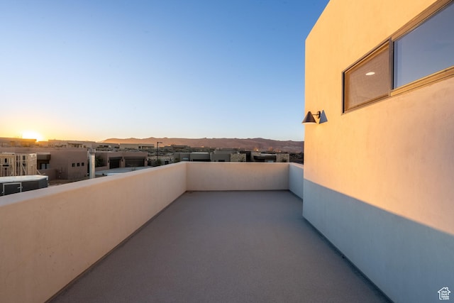 4862 N Sand Cove Cir, St George, UT 84770 - balcony at dusk with a mountain view