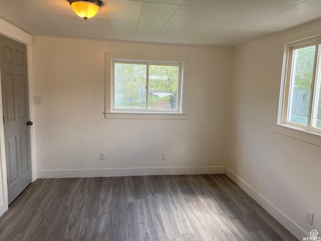 230 N 3rd St, Tooele, UT 84074 - spare room featuring dark wood-type flooring and plenty of natural light