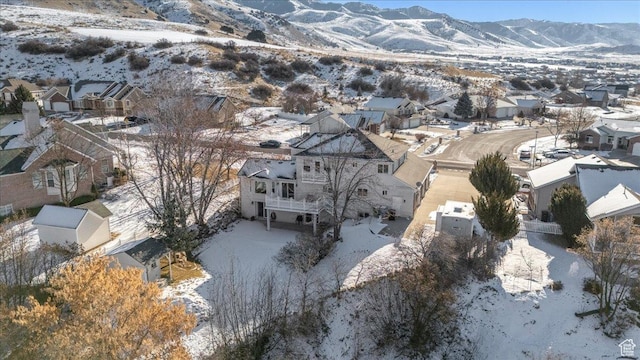 939 E Summit Dr N, Smithfield, UT 84335 - snowy aerial view featuring a mountain view