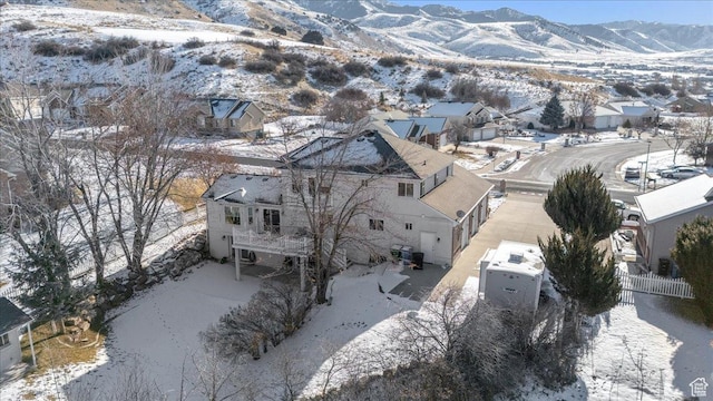 939 E Summit Dr N, Smithfield, UT 84335 - snowy aerial view with a mountain view