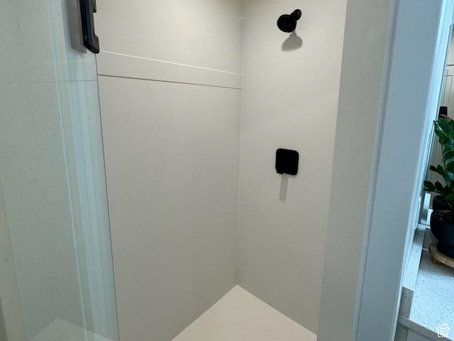bathroom with a shower