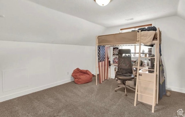 14548 S Rose Ave, Herriman, UT 84096 - carpeted home office with vaulted ceiling