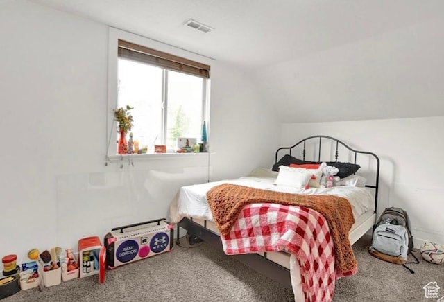 14548 S Rose Ave, Herriman, UT 84096 - carpeted bedroom featuring lofted ceiling