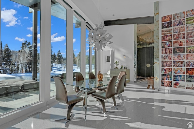view of dining space