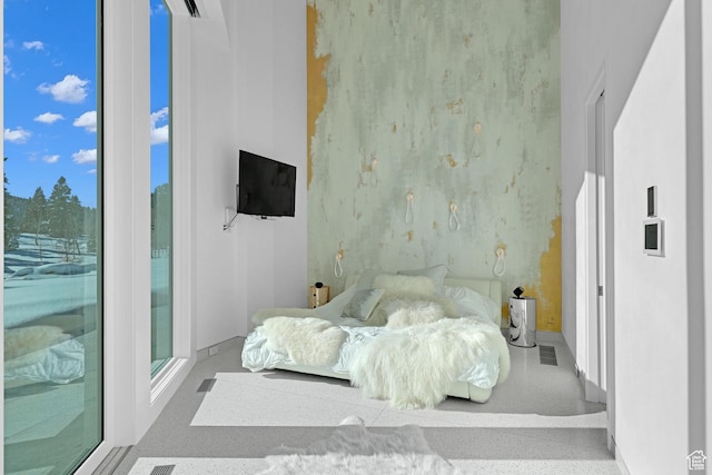 bedroom with access to exterior