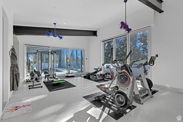 view of gym