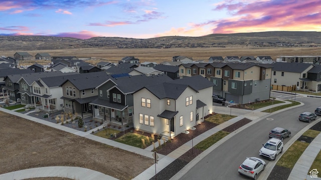 6850 Mountain Maple Dr Unit 14, Park City, UT 84098 - aerial view at dusk with a mountain view