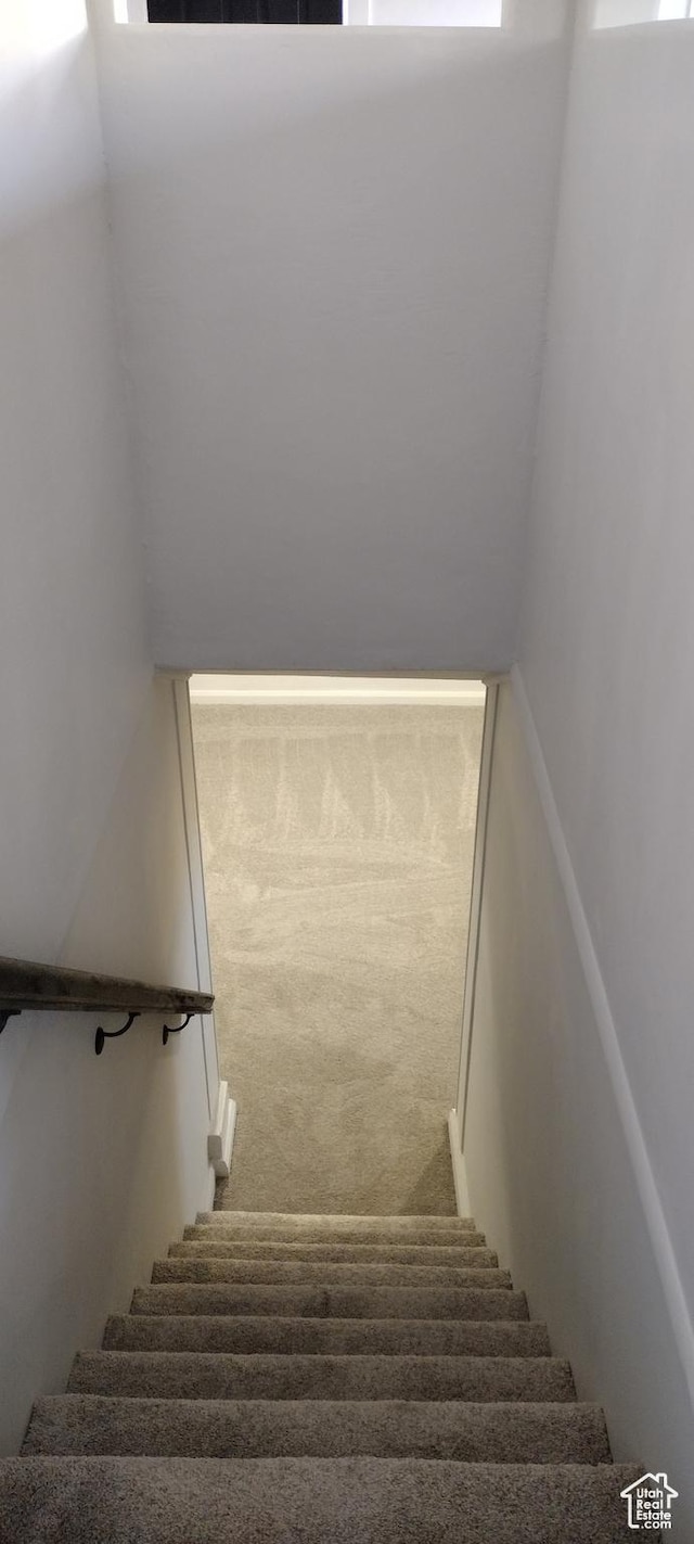view of stairway