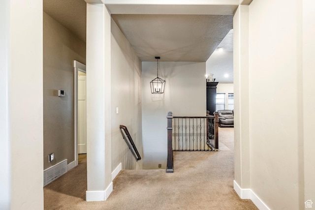 7104 S Cadens Cv, Cottonwood Heights, UT 84121 - hall featuring carpet and a textured ceiling