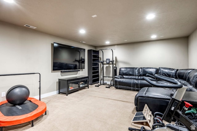 7104 S Cadens Cv, Cottonwood Heights, UT 84121 - workout area featuring light colored carpet