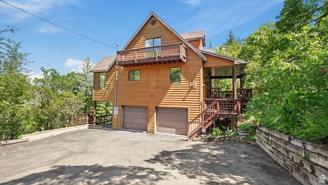 335 Jungfrau Hill Rd, Midway, UT 84049 - view of side of property with a balcony and a garage