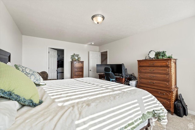 bedroom with carpet floors