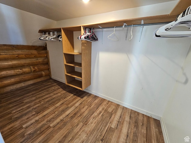 11905 E 24560 N, Fairview, UT 84629 - walk in closet featuring hardwood / wood-style flooring