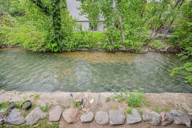 view of water feature