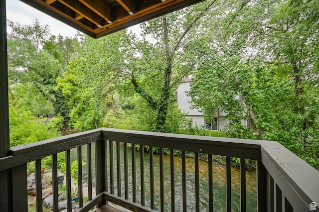 view of balcony